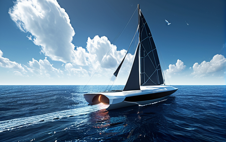 Navigating Innovation with Purpose**
A sleek, modern vessel, like a futuristic sailboat, navigates a vast, deep blue ocean. A prominent, glowing compass guides its path, radiating subtle digital patterns representing data streams and blockchain links. In the background, a clear, serene horizon symbolizes a defined purpose, contrasting with chaotic, hazy clouds of technological "hype" that the vessel purposefully bypasses. The overall scene emphasizes clarity, direction, and sustainable growth amidst technological noise. Dynamic lighting, ethereal, and forward-looking.
2. **Prompt for