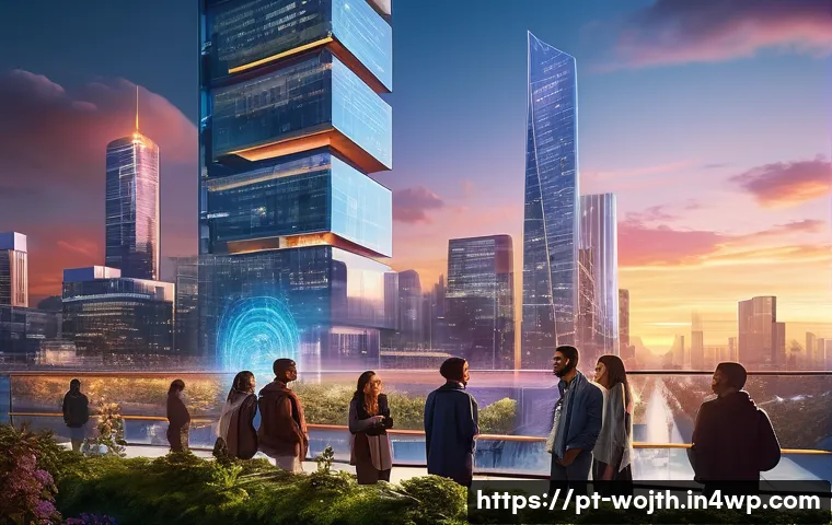 가치중심 기술 선택의 인사이트 - **Prompt:** A vibrant, futuristic cityscape at sunset, bathed in warm, soft light. In the foreground...